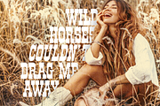 Rodeo Nights - Western Font, a Slab Serif Font by Horlleys (Thumbnail 4 of 7)