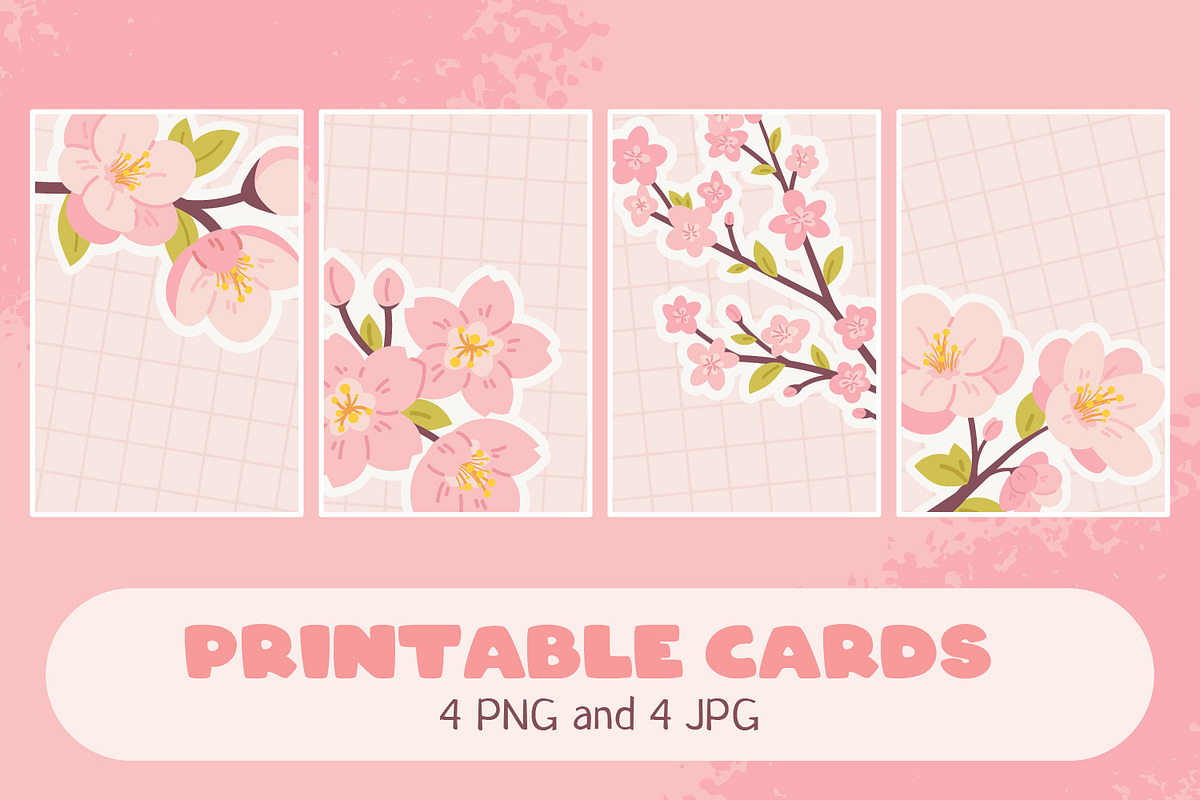 Sakura Stationery & Elements, a Stationery Template by so.ni.ka-store (Photo 7 of 11)