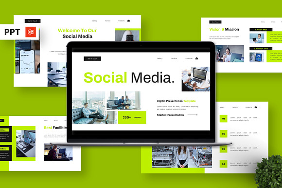 Social Media - Digital Powerpoint preview 7