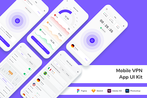 Mobile VPN App UI Kit