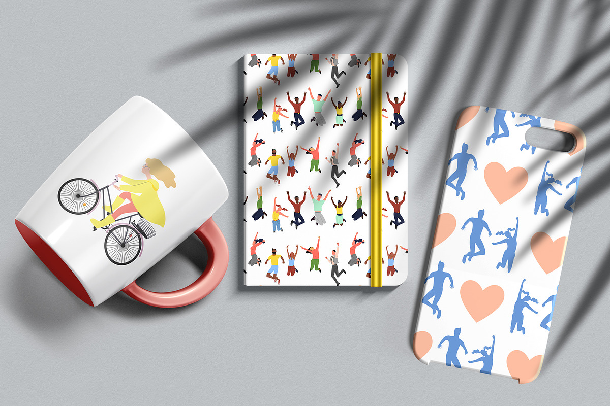 Many People Vector Illustrations, an Object Graphic by Rose Design