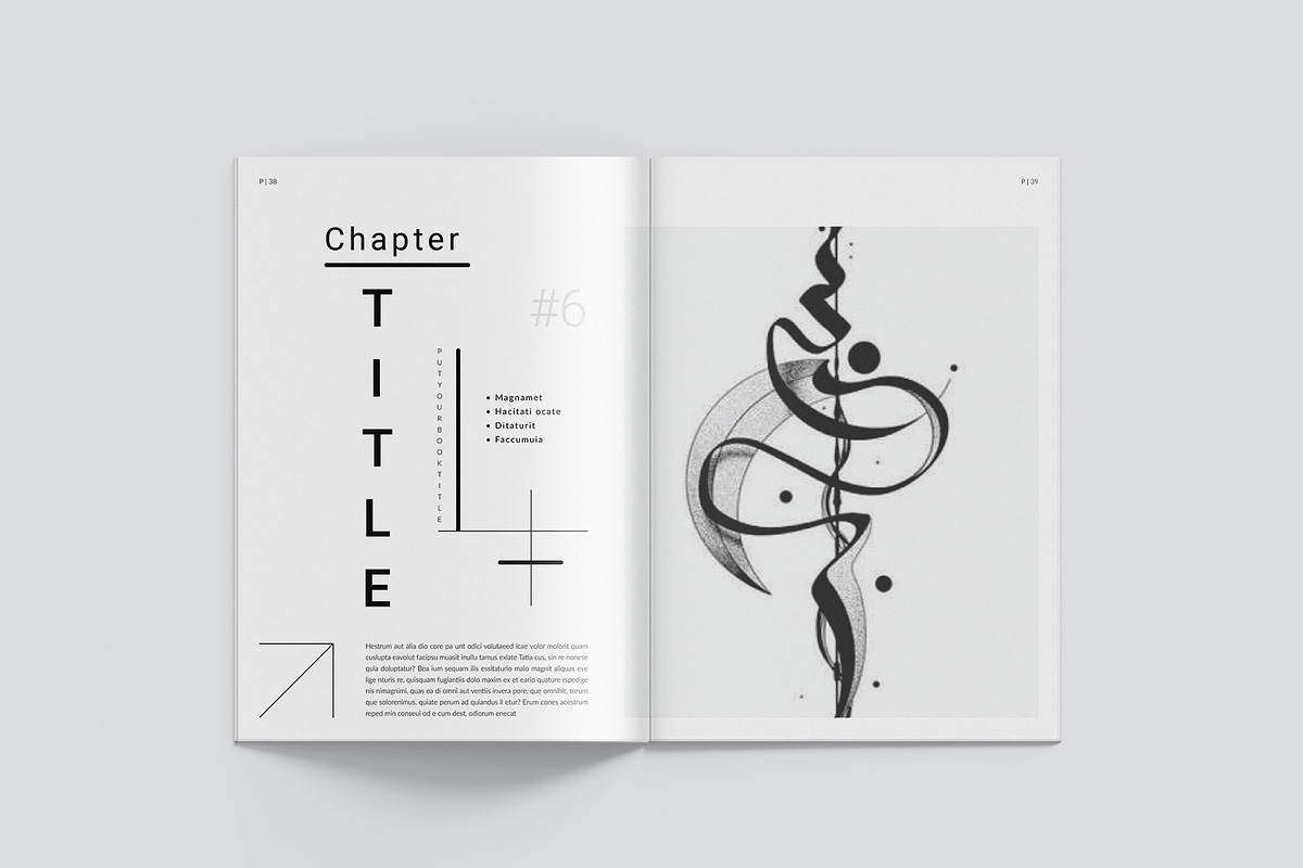 Book Title Layout Design Template, a Brochure Template by StyleArt (Photo 16 of 21)