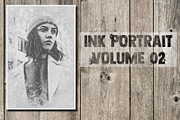 Ink Portrait Volume 02, an Action Add-On by Gromov Design (Thumbnail 1 of 6)