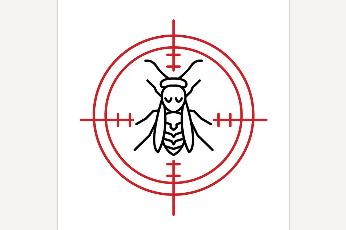 Anti ant sign. Insect protection, an Outline Icon by Anna's Shop