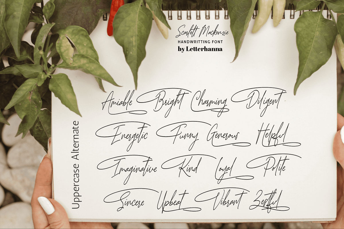 Scarlett Mackenzie Handwriting Font, a Handwritten Font by Letterhanna Studio (Photo 11 of 20)