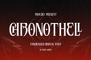 Chronothell Condensed Display, a Serif Font by Haps Space (Thumbnail 1 of 21)
