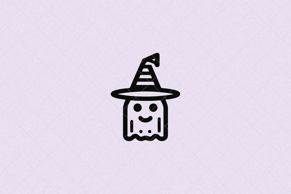 Ghost Witch Icon, a Seasonal Illustration by Vectorium Studio (Photo 1 of 3)
