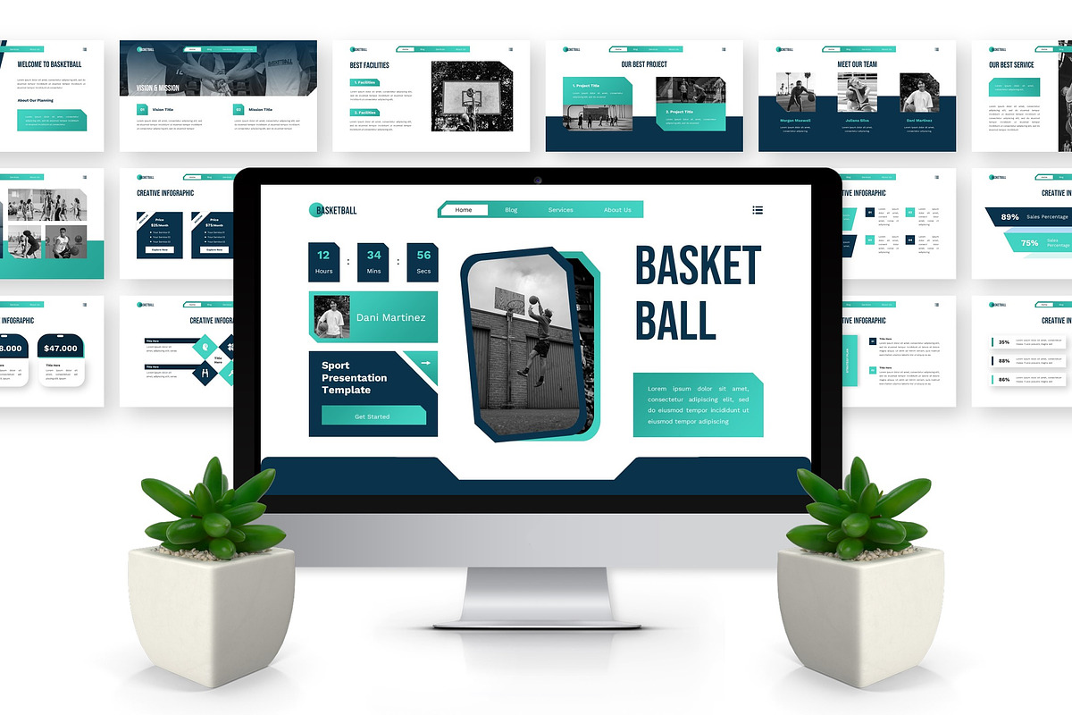 Basketball - Sport Powerpoint preview 2