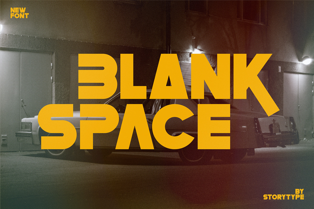 Blank Space Type Face Font, a Sans Serif Font by Storytype Studio (Photo 1 of 15)