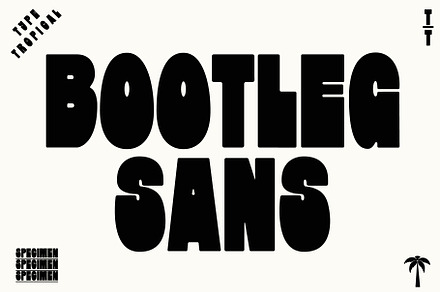 Bootleg Sans - Retro font, a Sans Serif Font by Tropical Type