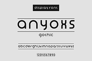 anyoxs gothic, a Sans Serif Font by ulndsgn (Thumbnail 1 of 3)