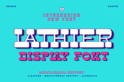 Lathier - Display Font, a Sans Serif Font by twinstd (Thumbnail 1 of 10)