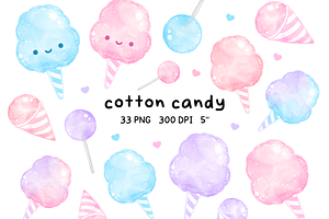 Cotton Candy Clipart