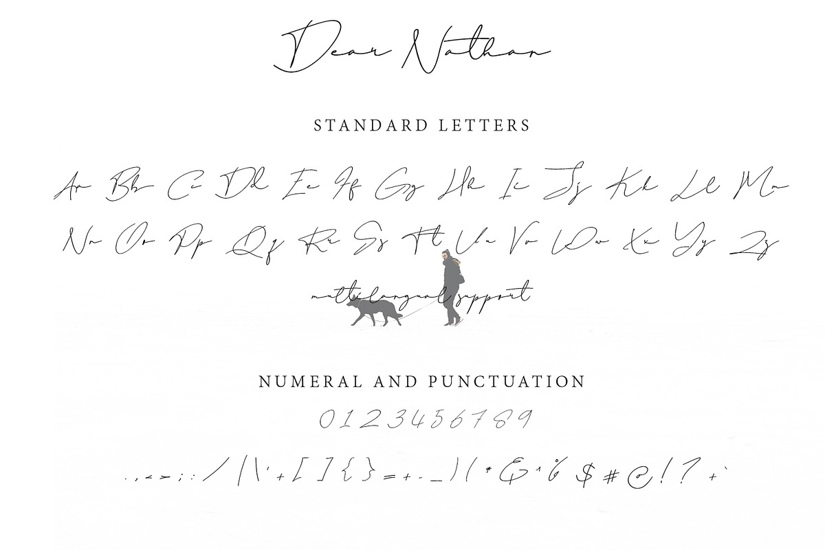 Dear Nathan Signature Font preview 6