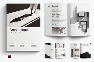 Architecture Portfolio Template, a Brochure Template by Creative_Co