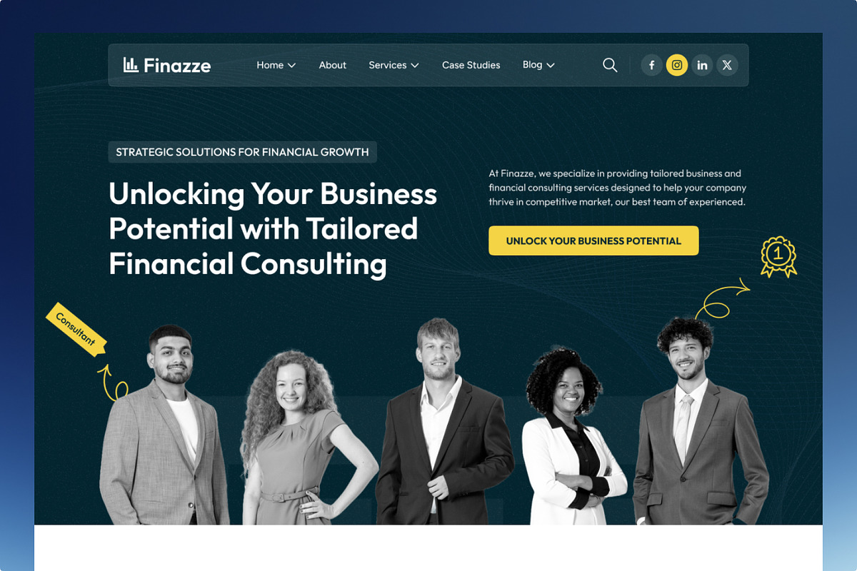 Business and Finance WordPress Theme, a WordPress Template by FleexStudio (Photo 3 of 3)