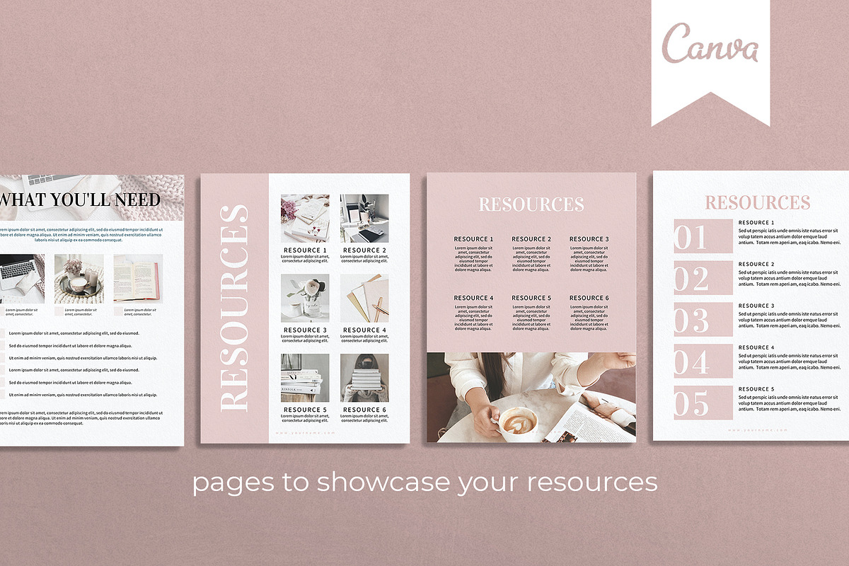 Ebook Workbook Canva Template, a Templates & Theme by Miri Campbell