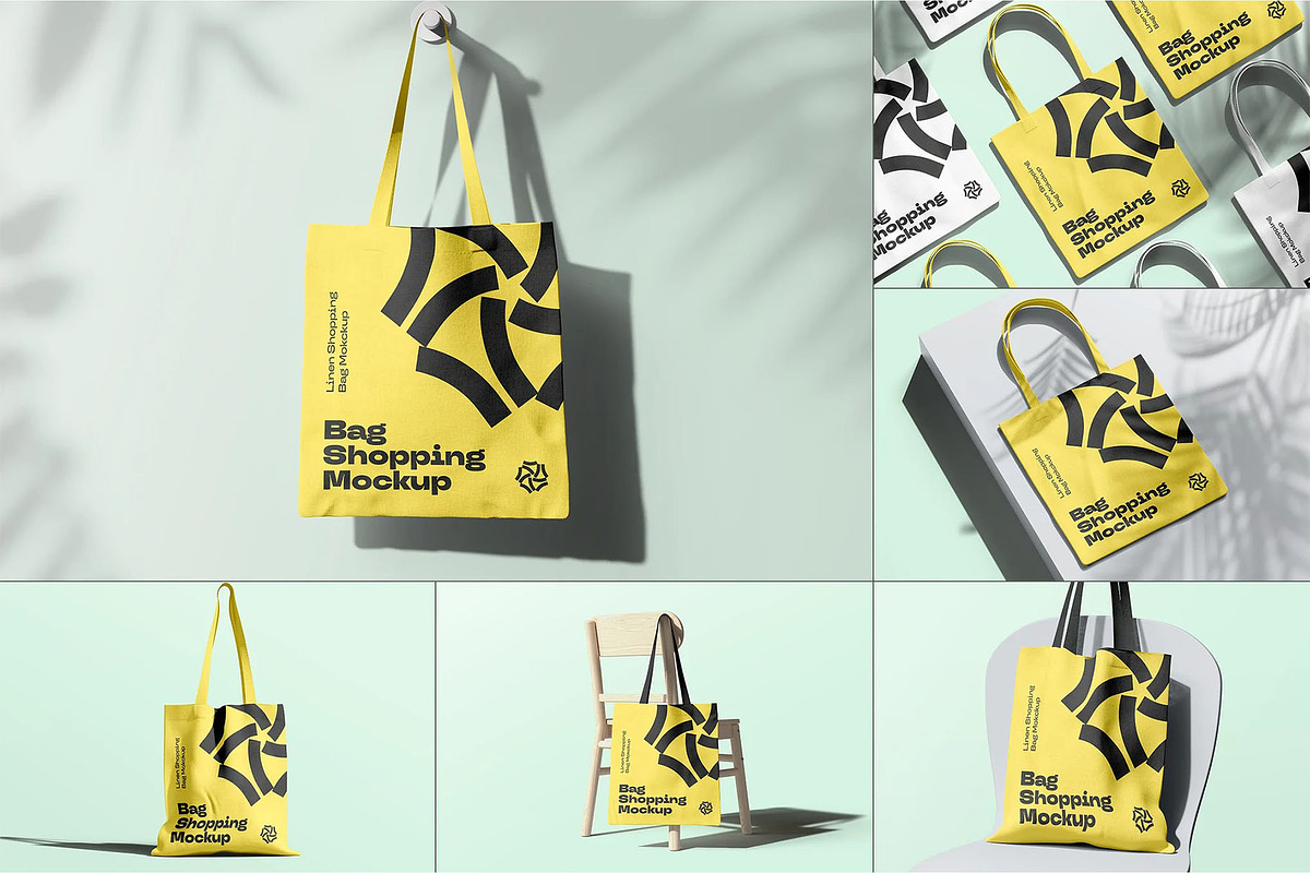 Shopping Bag Mock-up, a Packaging Mockup by zippypixelstudio (Photo 1 of 8)