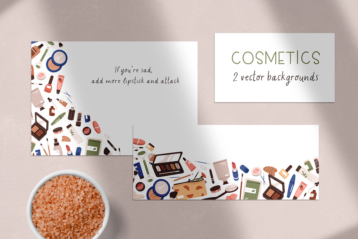 Makeup cosmetics banner designs set, a Background Graphic by Good Studio (Photo 1 of 3)