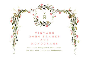Vintage boho frames
