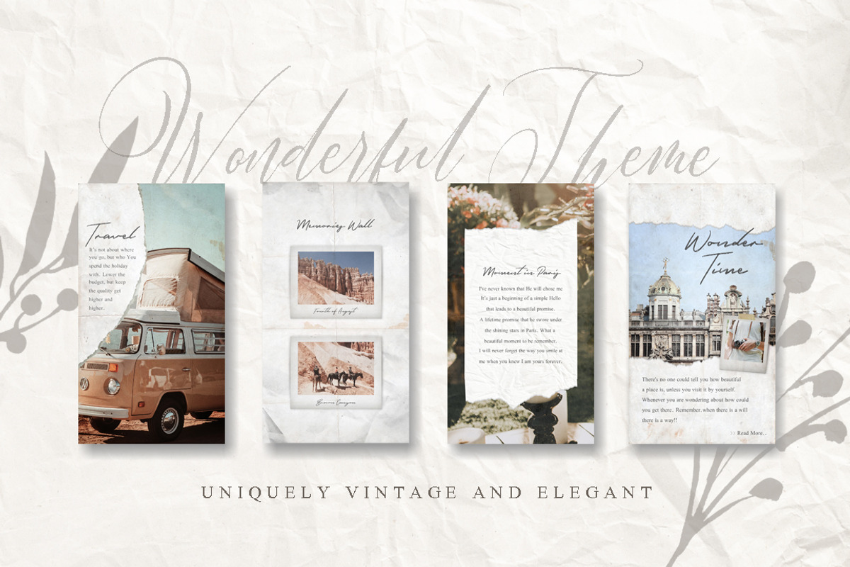 ANIMATED Rustic Paper Instagram Pack, a Social Media Template by Eviory (Photo 8 of 14)