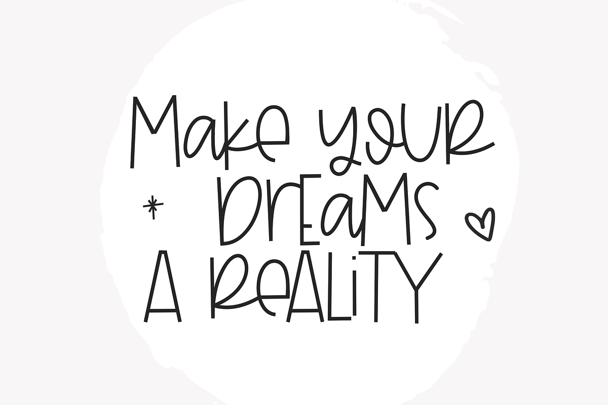 Sweet Dreamer - Fun Handwritten Font preview 5