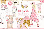 Travel Vacation Wanderlust clipart, an Illustration by Libby Wishes (Thumbnail 2 of 9)