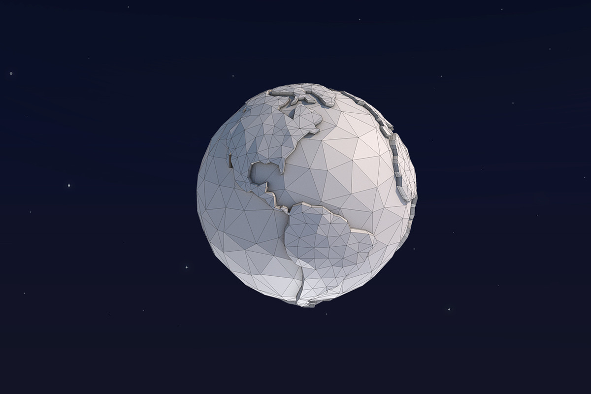 Low Poly Earth, an Environmental 3D Model by CreativeeArt (Photo 8 of 12)