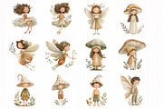 Mushroom Fairies. Kids collection, an Illustration by DreamCafeArt (Thumbnail 3 of 9)