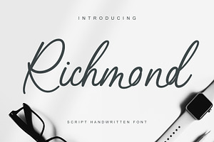 Richmond - script handwritten font