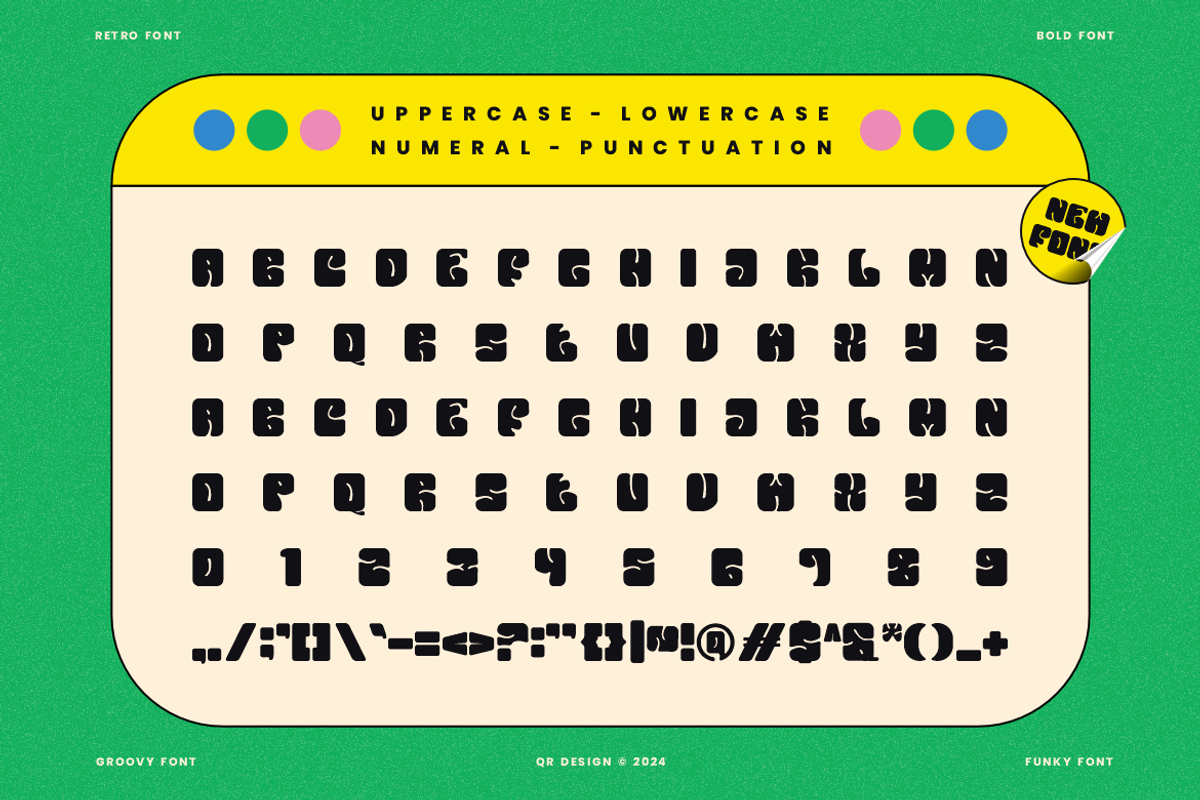 Snow Manz - Groovy & Funky Font, a Sans Serif Font by QR Design Studio (Photo 5 of 6)