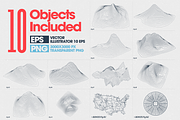 10 Analog Topographical Objects, an Object Graphic by Timberline Co (Thumbnail 2 of 5)