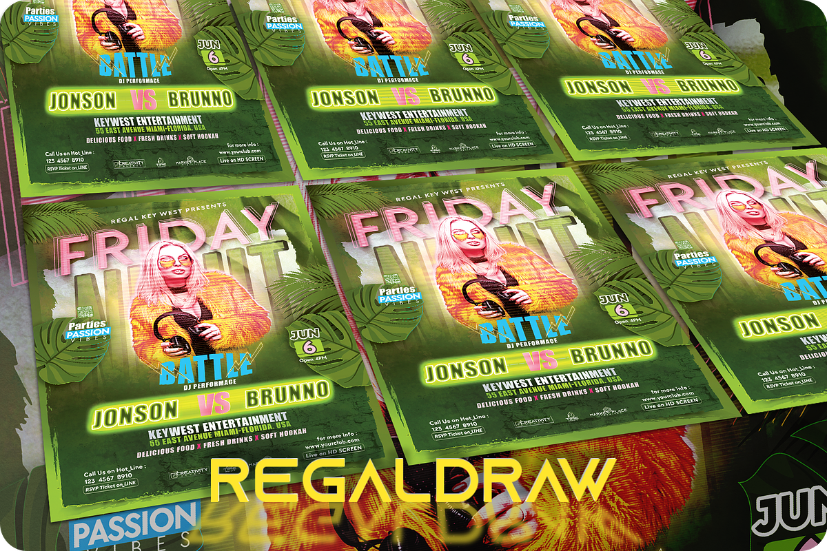 DJ Battle Flyer, a Flyer Template by regalDRAW (Photo 3 of 3)