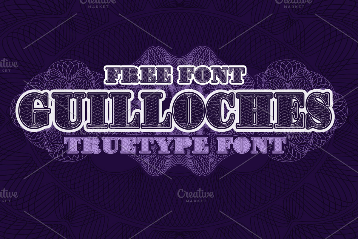 Guilloches TrueType Font