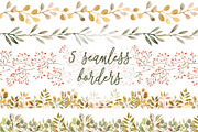 Autumn leaves watercolor collection, a Seasonal Illustration by alenaganzhela (Thumbnail 6 of 11)