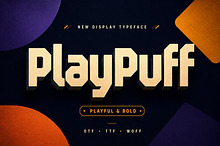 PlayPuff – Bold Playful Display Font