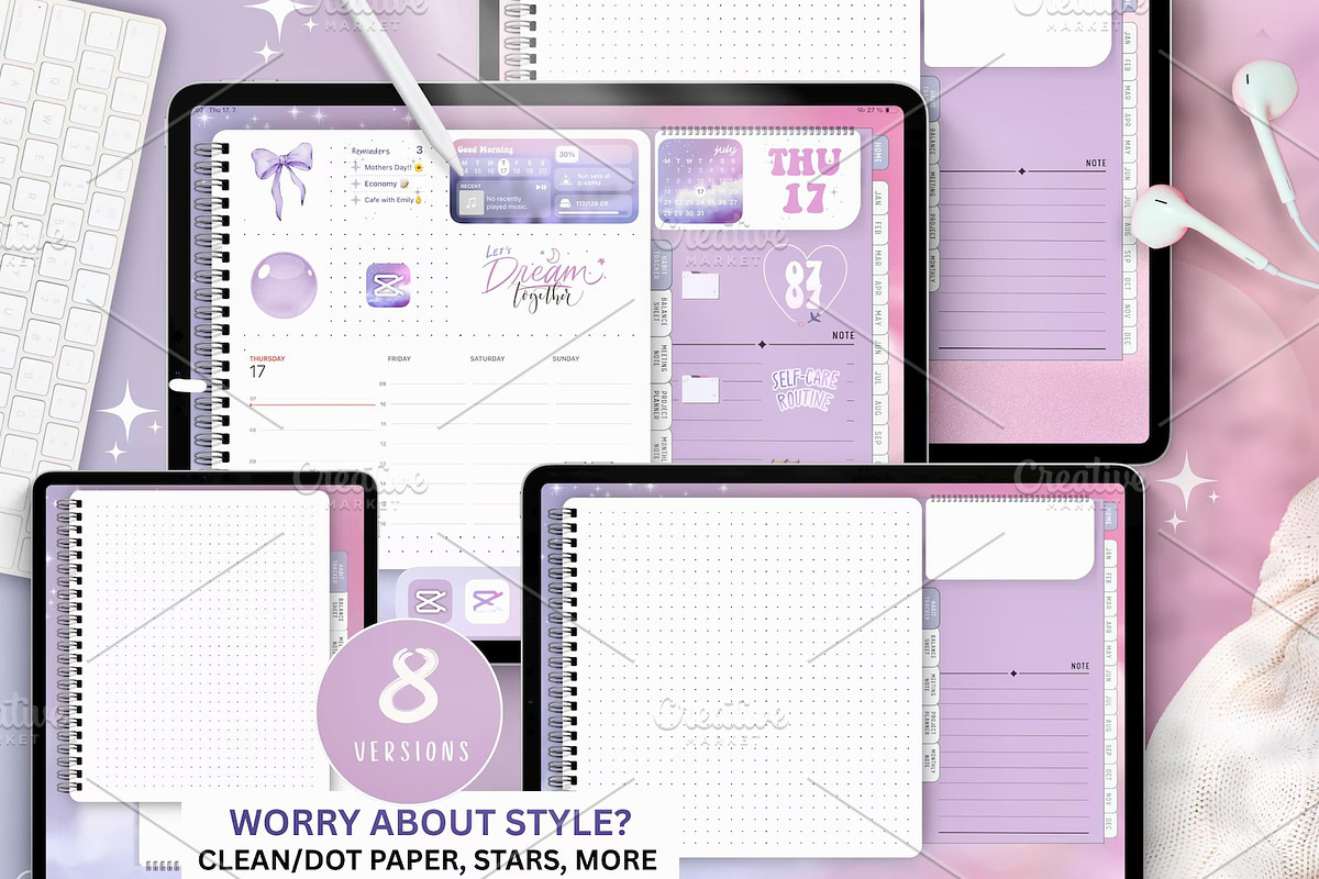 Purple iPad and iPhone Theme + Icons, a Wallpaper Photo by BeeRubby (Photo 3 of 9)