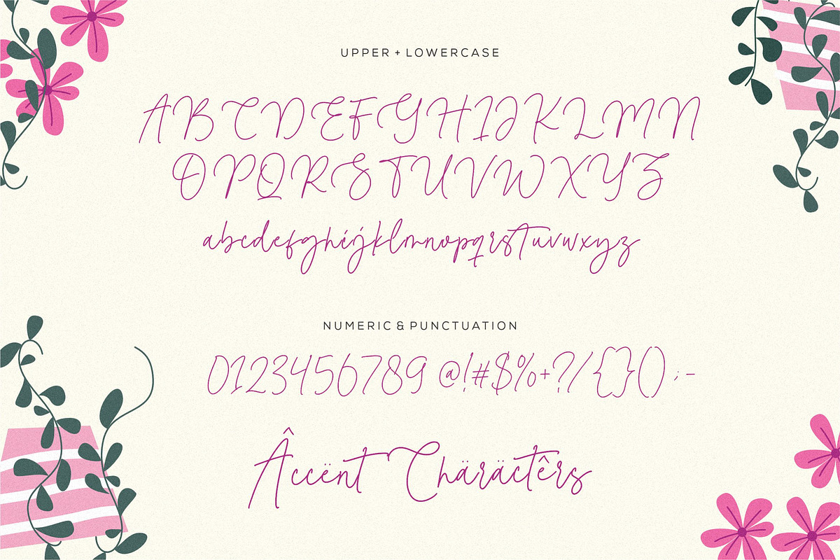 Magenta Basket Font, a Script Font by Balpirick Studio (Photo 5 of 6)