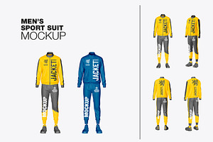 Mens Tracksuit Set Mockup, a Product Mockup by OneVectorStock
