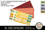 Slimline DL Envelope SVG Cut File, an Invitation Template by Clikchic Designs (Thumbnail 1 of 4)