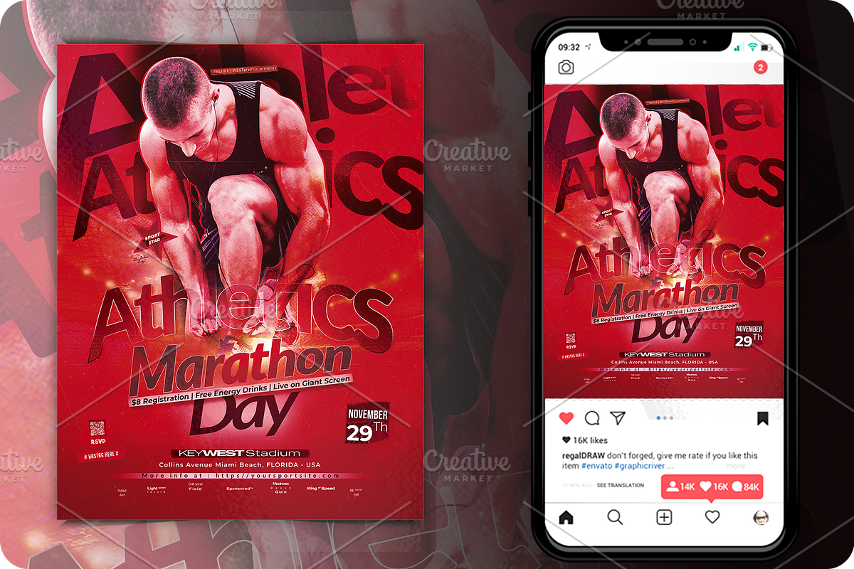 Athletics Sport Flyer, a Flyer Template by regalDRAW (Photo 2 of 2)