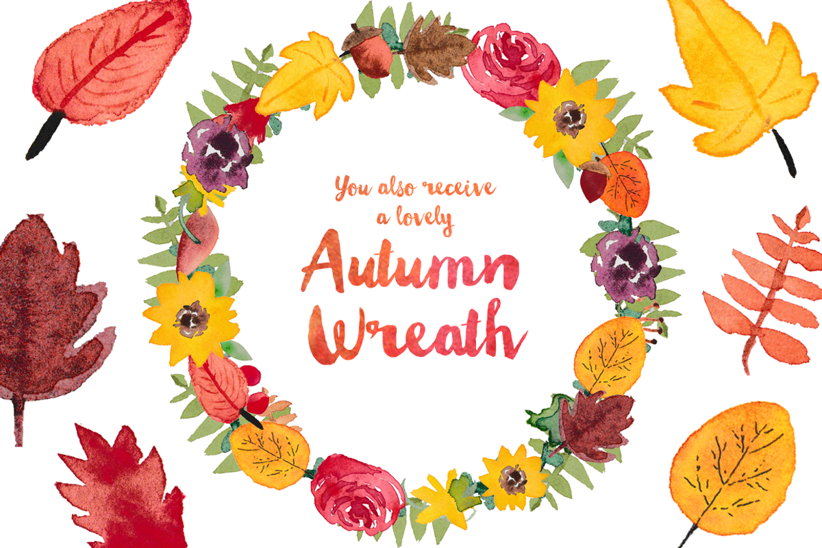 Autumn Harvest Watercolor Clip Art, an Illustration by Emerald & Ivy Studios (Photo 3 of 4)