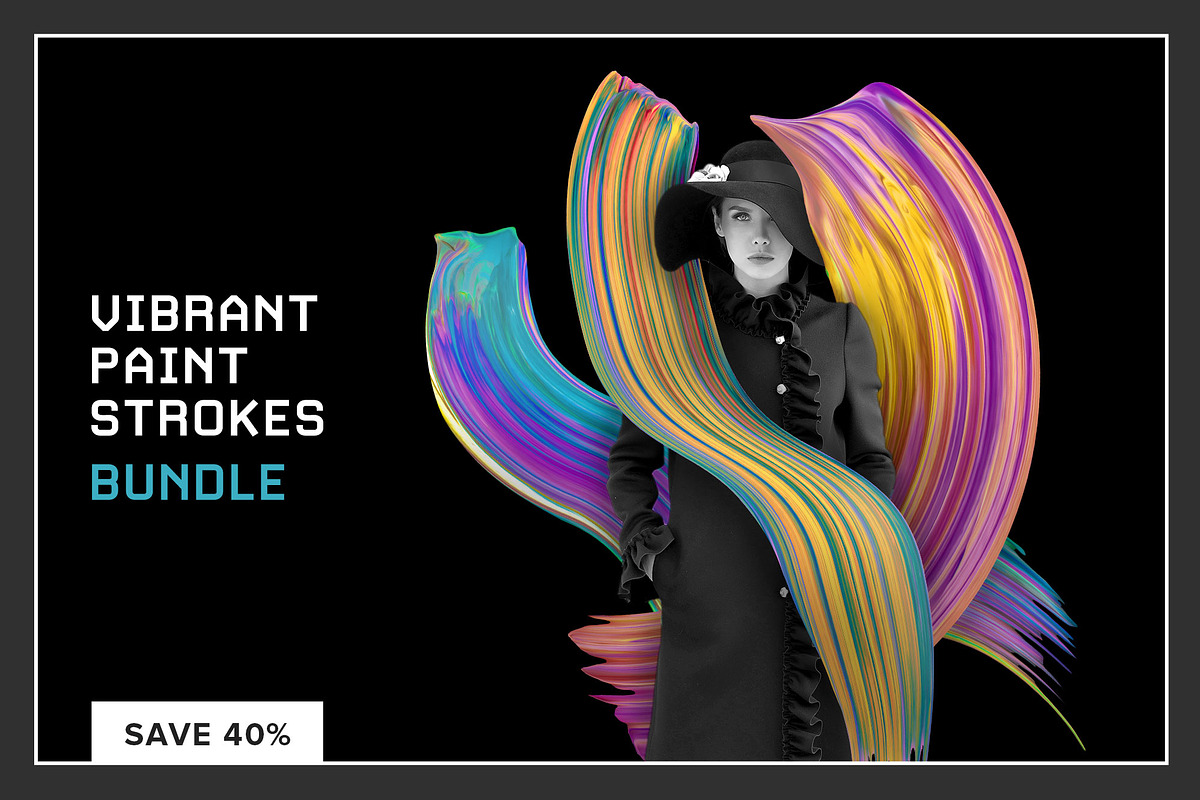 Vibrant Paint Strokes Bundle, a Texture Graphic by Chroma Supply (Photo 1 of 23)