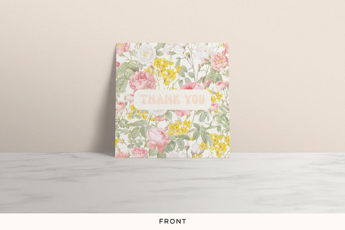 Thank you card for Canva template, a Flyer Template by Hellohastore (Photo 2 of 9)