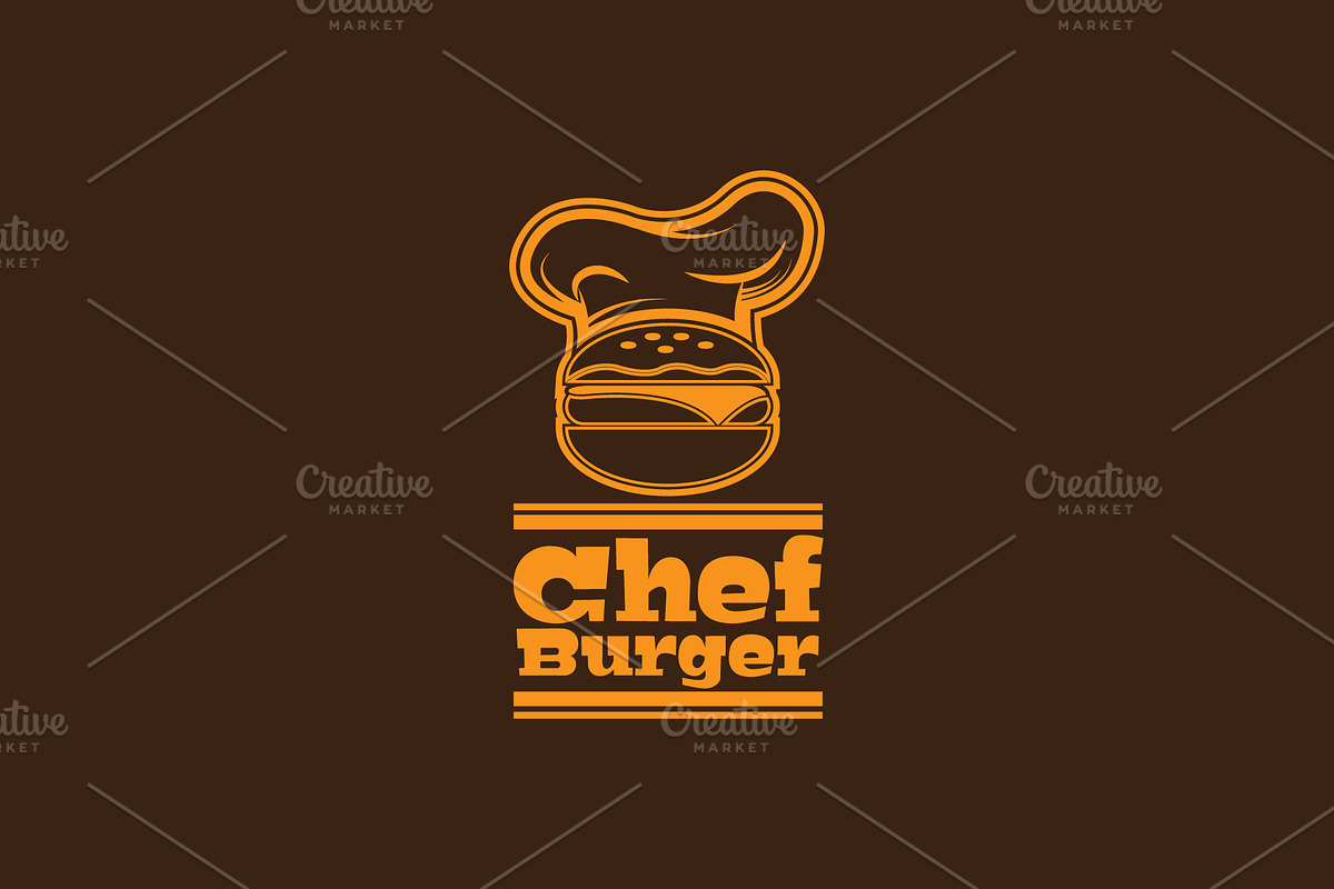 Chef Burger Logo, a Branding & Logo Template by ashenterprise (Photo 2 of 2)