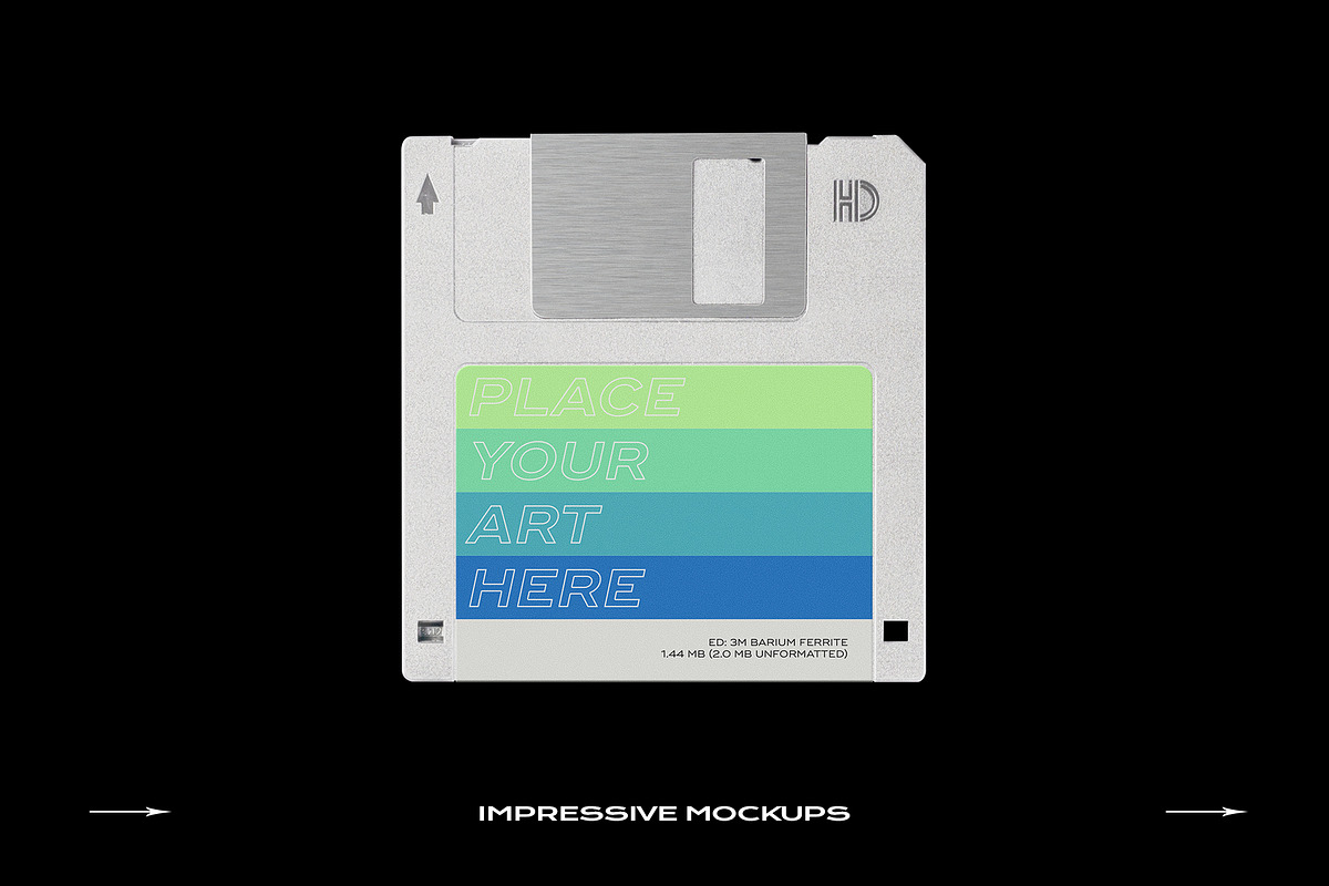 Floppy Disk Mockup Template Bundle, a Product Mockup by PrintPixel (Photo 14 of 28)