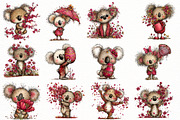 Whimsical spring koala Clipart, an Illustration by Designworld (Thumbnail 4 of 7)