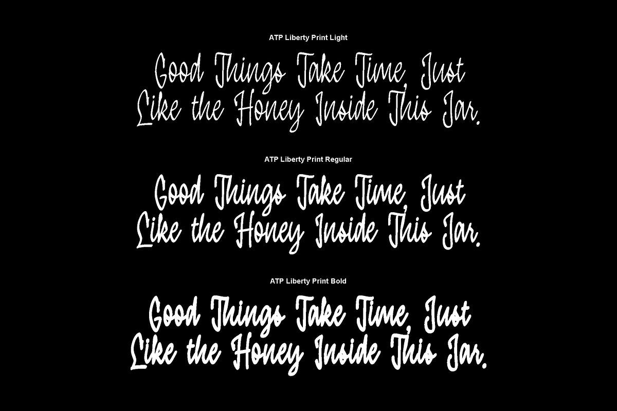Liberty Print - Display Script Font, a Script Font by Typeparties (Photo 14 of 15)