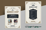 Barber Shop Flyer, a Flyer Template by ContestDesign (Thumbnail 1 of 3)