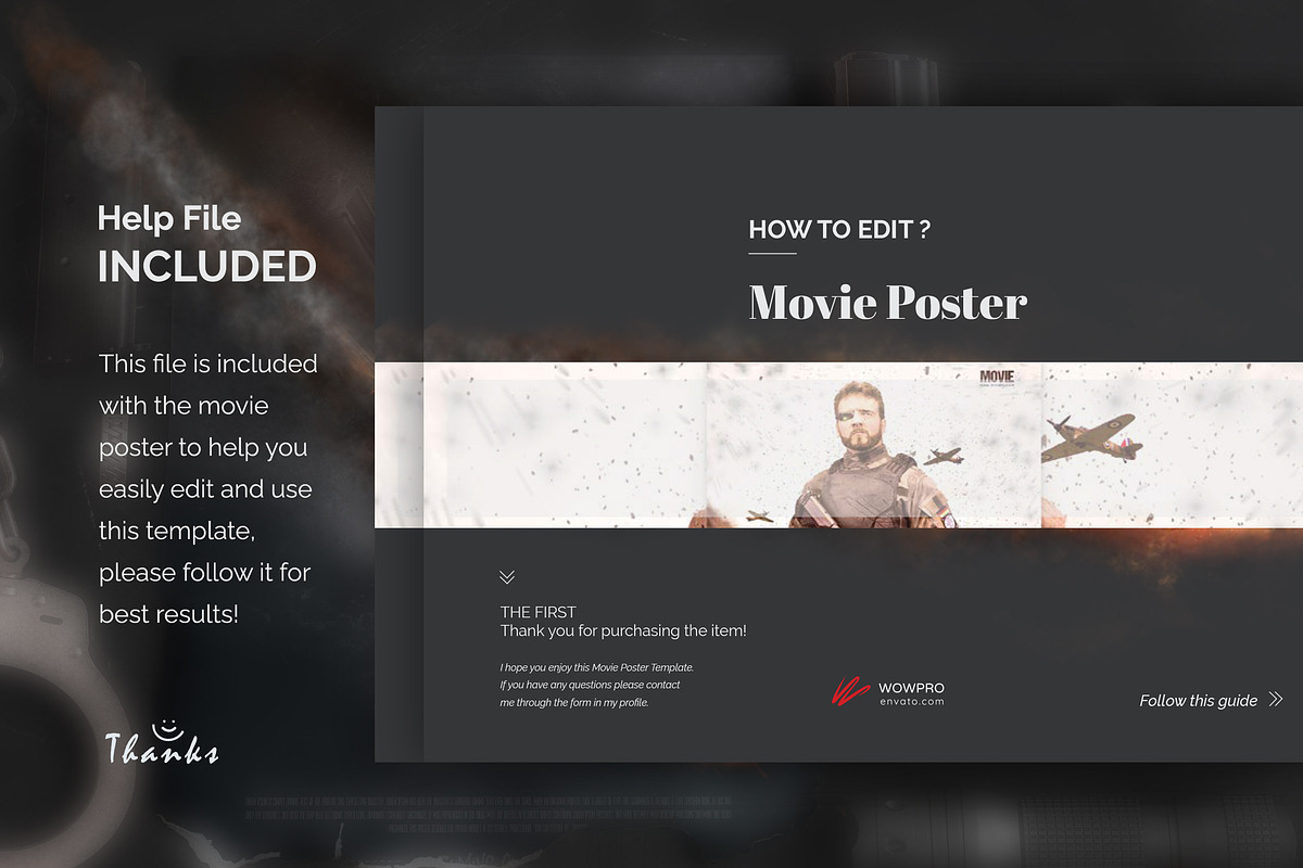 The Last Soldier Movie Poster/Flyer, a Brochure Template by WOWPro (Photo 4 of 4)